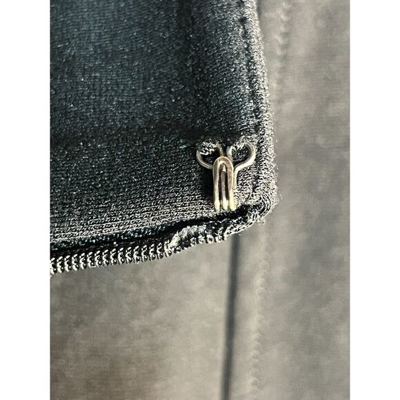 Liz Claiborne Mini Pencil Skirt High Waisted Back Slit Stretch Black Womens 8 - Picture 8 of 11